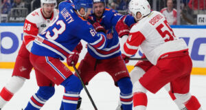 Хоккеисты СКА и «Спартака» подрались после финальной сирены в матче КХЛ: подробности инцидента